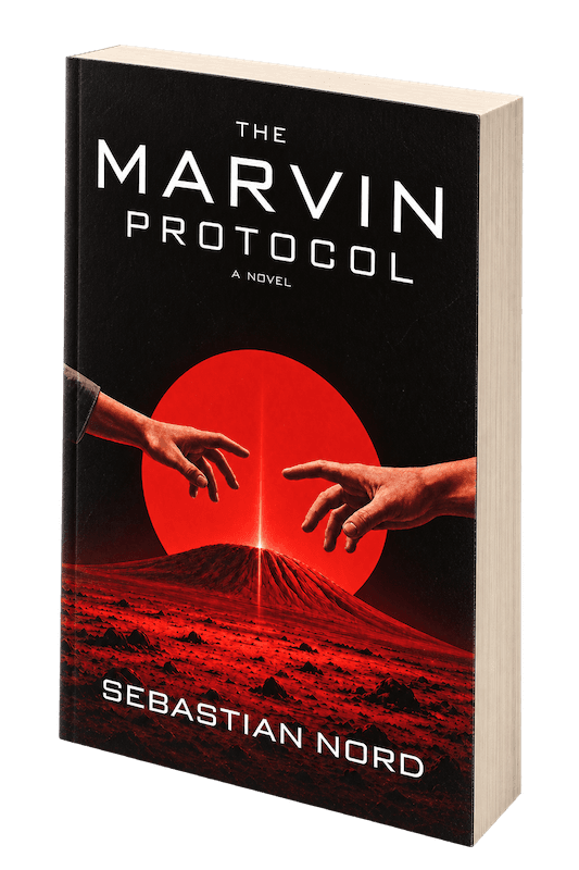 Portada de El Protocolo Marvin de Sebastian Nord